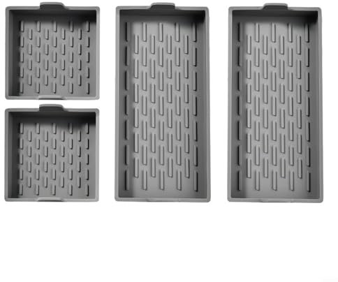 Set di 4 teglie in silicone per cuocere torte, pizze e altro ancora in forno