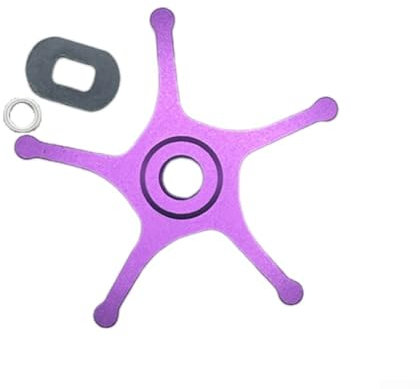 62 mm Metallbremse, Ersatz für AB-U BF7, BF8, IB7, IB8, Baitcast-Angelrolle, Upgrade-Teile (rechte Hand, lila)