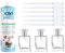 ICAN LONDON Perfume Making Kit with 500ml Base Alcohol, 3 Glass Spray Bottles 50ml, 6 Pipette Droppers 3ml