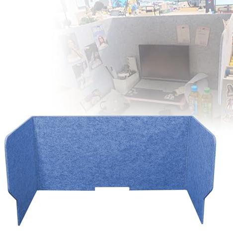 Schreibtischtrennwand Aus Filz, Table Divider Schalldämpfung, Schreibtischteiler Akustik, Sichtschutz Teiler, Geräuschreduzierende, Aufmerksamkeit Fokussieren, Für Büro, Heim(Skyblue,80cm)
