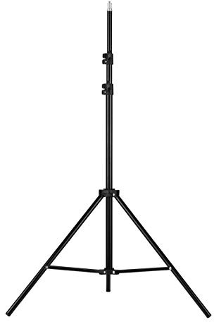 Einstellbarer Metall-Tripod-Lichtstativ mit 1 4-Zoll-Schraube maximale Höhe 6M 5 2ft für Fotostudio-LED-Videolicht-Schirm-Ringlicht