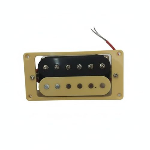 MotiveTech Micro Double Bobinage pour Guitare Électrique Scellé à la Cire Jeu de Micros Guitare Électrique Assemblage DIY Pièce D'instrument pour Guitaristes, 52MM, Pont