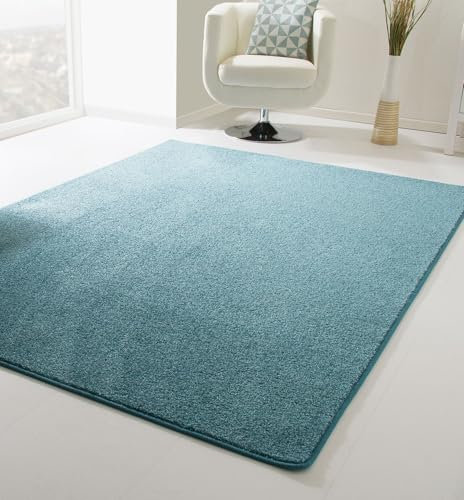 Steffensmeier Kurzflor Teppich Cambridge, Wohnzimmer, Schlafzimmer, in Türkis, Größe: 240x290 cm
