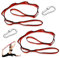 JNZLT 2 Stk Daisy Chain, Yoga Hängematte Verlängerungsgurt Verstellbares Polyester Übungsband Gurt & 2 Edelstahl Schraubkarabiner für Klettern & Aerial Yoga
