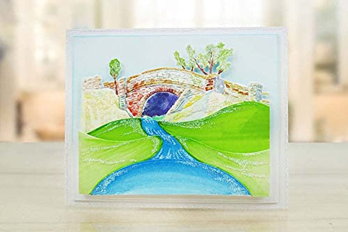 Tattered Lace Over The Bridge Cutting Die, Metal, Silver, 10.5 x 6 x 0.3 cm
