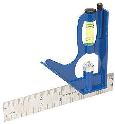 Silverline 745726 Kombinationswinkel 150 mm, silberfarben