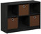 Furinno Estantería Básica De 3X2 con Contenedores, Americano / Marrón Medio