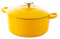 BK Cookware Cocotte en Fonte Émaillée avec Couvercle, adapté à tous les types de cuisinières, induction et four, 28 cm / 6.7L, Jaune Ensoleillé