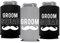 Your Dream Party Shop Bräutigam und Bräutigam Squad Bachelor Party Dosenkühler Set mit 12 Bierdosen Coolies, perfekte Junggesellenabschiedsparty-Dekorationen und als Bräutigams-Geschenk Grau