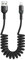 Coiled Cable for Apple Charger with Led Light, Spring Charging Data Transfer Compatible with iOS 10/11/12 iPhone Xs Max/Xr/Xs/X / 8/8 Plus / 7/7 Plus (6FT 1.8M, Black)