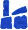XCOZU 4-Piece Portable Blue Silicone Caulking Kit - Multi-Edge Sealant Applicator Tool Smoother Mastic Tool for Kitchens, Bathrooms