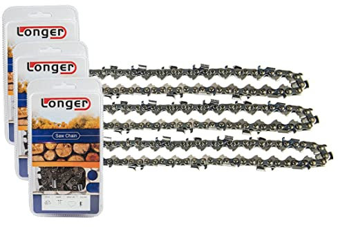 Jeremywell Lama per catena per motosega da 45,7 cm, 68 maglie, passo 0,325, calibro 0,063, adatta per Stihl, Husqvarna (confezione da 3)