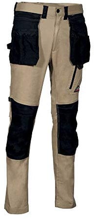 COFRA V568-0-00.Z54 KUDUS - Pantaloni multi-tasket, taglia 54, colore: Khaki/Nero