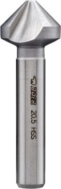 BAER Kegelsenker HSSG 90° 8,3 mm (für M 4) - Senkbohrer - Entgrater - Senker - Ansenker - Versenker - Senkkopfbohrer - Bohrsenker - Handsenker
