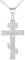 Little Treasures Jesus Kruzifix Russisch Orthodox Kreuz Anhänger Halskette in .925 Sterling Silber 925 (Verfügbare Kettenlänge 40cm - 45cm - 50cm - 55cm)
