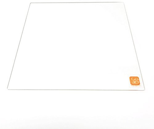 GO-3D PRINT Platte aus Borosilikatglas, 470 mm x 470 mm, mit flachem, poliertem Rand, für Creality CR-10 Max 3D-Drucker