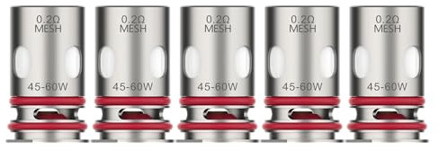 Vaporesso GTX Meshed Coil, Verdampferkopf, 0,2 Ohm DTL, 5er Pack