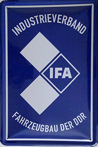 Blechschild Schild 20x30cm - Industrieverband Fahrzeugbau der DDR IFA Mobile LKW Laster