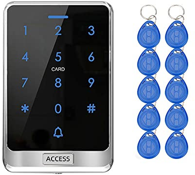 YAVIS IP68 im Freien wasserdichter RFID-Touch-Tastatur-regendichter Zugriffskontrollsystem WG26/34 125 kHz Kartenleser, passend für 8000 Benutzer+10 EM4100 Schlüsselanhänger X13