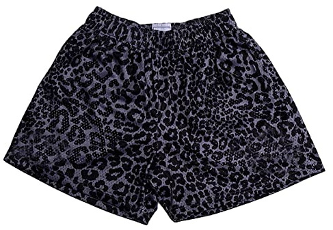 DIOTSR Herren Casual Graphic Print Shorts Mesh Fashion Workout Athletic Shorts für Männer mit Taschen, Schwarz Leopard, Mittel