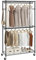 VEVOR 3-lagiger Rollbarer Kleiderständer Garderobenständer Kleiderstangen, 204 cm Höhe Stahl Kleiderständer 182 kg Belastbar, Strapazierfähig Ständer für Schlafzimmer, Wäscheraum, Ankleidezimmer usw.