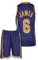 Amdrabola Lakers Lebron James Basketball Kinder Trikot Bausatz, Lila, Komm mit Shorts Basketballfans (164,Lila)