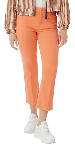 Comma Regular: Twill-Hose mit Flared Leg
