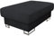 Mirjan24 Polsterhocker Cotere Cord, Hocker, Sofahocker, Moderner Sitzhocker, Sitzbank, Pouf, Fußbank, Farbauswahl (Poso 135)
