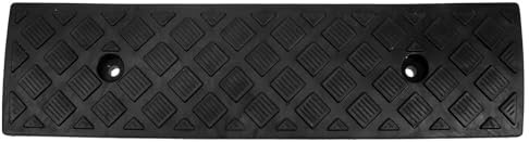 Vaguelly 1 Pezzi Rampa Carrabile Per Marciapiede in Plastica, Rampe Auto, per Sedie a Rotelle, Tosaerba Automatici Antiscivolo Gomma Da Cancellare Scooter, 46.50x12.50x3.00 cm
