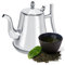 Topyond Théière En Acier Inoxydable Avec Infuseur Bouilloire En Acier Inoxydable De Haute Qualité Pour Hôtel, Restaurant, Cuisine, Cafetière épaissie, Théière à Col De Cygne Facile à Nettoyer(2.0L)