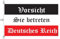 Stormflag Deutsches Reich Kaiserreich Flagges 120x200cm Flagge Deutschland Vorsicht Sie betreten deutsches Reich Fahne 4x6.5ft Polyester 110 g/m2 with Three Hooks