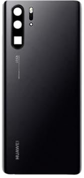 Vitre Arrière Couvercle Batterie Remplacement avec Lentille de Caméra pour Huawei P30 Pro Noir/bleu cristal/Orange/Perle Blanche/Bleu Dary + adhésif et Kit Outils (Noir)