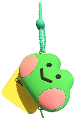 Carino Rana Portamonete Portachiavi Animale Cartone Animale Del Fumetto Portamonete In Silicone Kawaii Portachiavi Auto Accessori per Ragazze, Verde, Portamonete