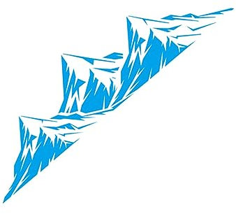 TOPPERFUN Berge Autoaufkleber Calcomanias Für Autos Berg Aufkleber Auto Dekorativer Aufkleber Lkw-berg Aufkleber Für Die Autokarosserie Aufkleber in Bergform Offroad Mountainbike Vinyl