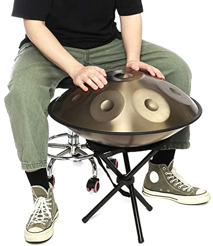 Handpan gepolsterte Tasche und robuster Koffer für Stahltrommel, handgefertigtes Schlaginstrument, einfach zu spielen