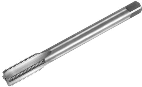 sourcing map Metrischer Gewindebohrer M14 x 1,25 H2 130 mm, extra lang, gerade Nut, Gewindebohrer, Gewindebohrer, Reparaturwerkzeug