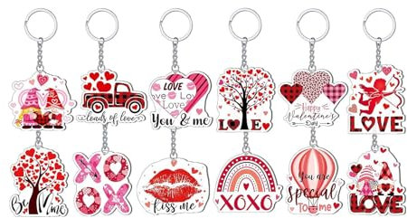 BAYORE Acryl-Schlüsselanhänger, Einzigartiger Schlüsselanhänger mit mehreren Verwendungsmöglichkeiten, Modern, Female, Einzigartigkeit, 2 cm, Acryl, 12 Stück