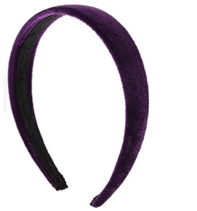 Generisch Haarreif, Samt-Optik, 2,5 cm, Violett