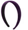 Generisch Haarreif, Samt-Optik, 2,5 cm, Violett