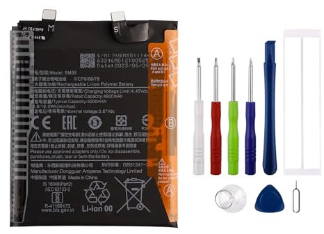 Swark 4900mAh BM55 Ersatz Akku Kompatibel mit Xiaomi Mi 11 Pro M2102K1AC / Mi 11 Ultra M2102K1G, M2102K1C with Werkzeugsatz