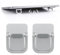 Giantree 2 Pcs Mini Computer Keyboard Stand for Desk, Portable Keyboard Riser, Invisible Laptop Stand, Self-Adhesive Keyboard Riser Feet for Most Keyboards(Silver)