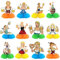 JULMELON Oktoberfest Deko, 12 Stück Oktoberfest Tischdeko Bienenwaben 3D Oktoberfest Party Deko Oktoberfest Accessoires Bayrische Deko Bierzeltgarnitur Tischdeko