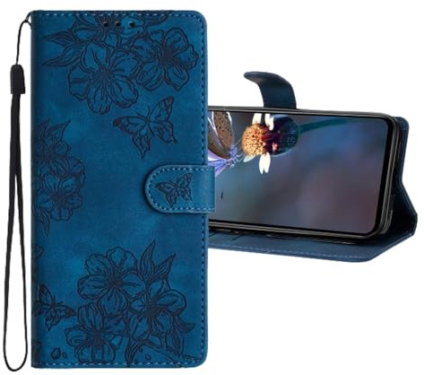 LEMAXELERS Hülle für Huawei P40 Lite Handyhülle Flip CaseTasche Klappbare Cover [Standfunktion] Kartensteckplätzen Schutzhülle Stoßfeste Handy Hülle für Huawei P40 Lite Blau XYYH.