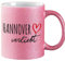 Huuraa Glitzer Kaffeebecher Hannover verliebt Geschenk 330ml Pink Hannover Mitbringsel