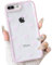 NITITOP Compatible with iPhone 7 Plus / 8 Plus Case Cute Clear Pink Durable Ribbon Bowknot Pattern for Girls Women Soft TPU Transparent Full Camera Lens Shockproof Protective Phone Cover - Pink