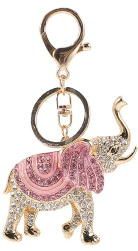 WRITWAA Elefanten Schlüsselanhänger Pink Mit Strasssteinen Und Legierung | Strasssteine Und Legierung, Für Handtaschen, Rucksäcke Und Schlüsselbund