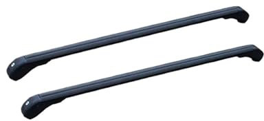 Dachgepäckträger Für Toyota Für Yaris AC100 2022 Schwarz Querlatte Gepäckträger Dach Rack Schiene Träger Abschließbar 2PCS Gepäckablage Auto
