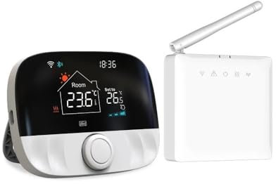 Wifi Heating Thermostat Battery Wireless Fit For Gas Boiler Heater Thermostat Temperature Controller(T7W-RC5,230V)