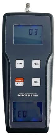 Misuratore di forza digitale, Dinamometro muscolare digitale Strumento Misuratore di muscolare Tester di muscolare con portata ±50 kgf ±490 N ±110 Lbf Precisione 0,5, Unità N kg lb Oz