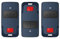 Télécommande Portail, 433MHZ Télécommande, 2 Boutons Télécommande de Porte de Garage Compatible avec BFT Mitto Cool C2, 2 canaux (3pcs)